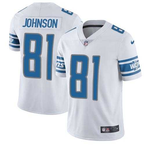 Nike Detroit Lions #81 Calvin Johnson White NFL Vapor Untouchable Limited Jersey,We sell and wholesale Nike Detroit Lions #81 Calvin Johnson White NFL Vapor Untouchable Limited Jersey on line form chian!